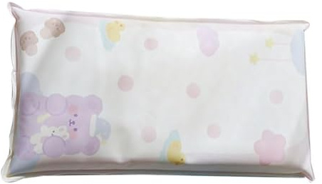 Fictory Almohada de agua para siestas de verano, almohadilla de enfriamiento de dibujos animados, relleno de gel de hielo, diseño de oso morado