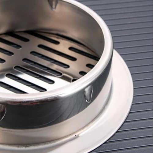 OPOLDBDMAC Balcony Snap-in Floor Drain Cover Anti Blocking Round Grate Cover Small Stainless Steel Drain Strainers For Bathroom, Washroom, Kitchen, Patios(50mm/1.96)