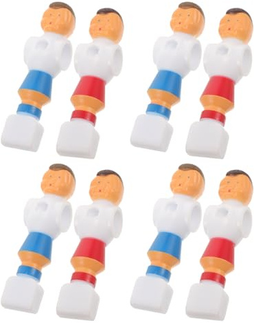 BUGUUYO 8 Pezzi Figurine Calciobalilla in PVC Giocatori Sostitutivi per Tavolo Calcio Mini Figure Calcio da Tavolo Resistenti e Compatibili Accessori Calciobalilla per Riunioni Familiari