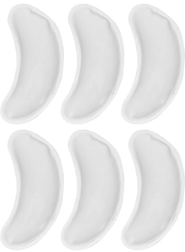 WEKADRIN Wiederverwendbare Gel Augenpads 6 Stück Kühlende und Wärmende Augenklappen Transparente Eis Gel Kompressen für Geschwollene Augen Reise und Büro Augenpflege