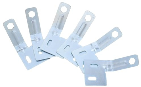 MAGICLULU Lot de 6 Quincailleries D'alignement Métalliques pour Portes Pliantes de Placard, Accessoires de Réparation pour Rails de Portes Coulissantes, Outil de Réglage Précis