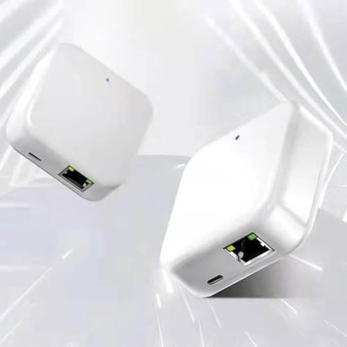 TTLock G2/G3 Smart Lock Gateway, 9,8 m Reichweite Bluetooth Bridge für Fernbedienung über TTLock App, ABS-Gehäuse, Weiß