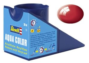 Revell 36134 Aqua-Farbe Ferrari-Rot (glaenzend) Farbcode: 34 Dose 18ml, italien red