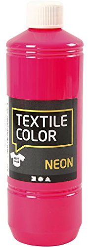Creativ Halbdeckende Stofffarbe, Neonrosa, Einheitsgröße