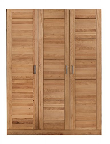 www.massivmoebelversand.de Kleiderschrank Kernbuche massiv Vollmassiv ohne Spiegel 3 Türen