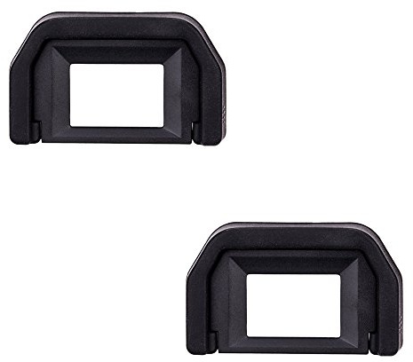 2 Stück JJC Augenmuschel in Originalform für Canon Ef. Okulare | Passend für Canon 760D 750D 650D 550D 500D 450D 400D 350D 300D 250D 200D 100D ersetzt Canon Ef., Bequem für Außenaufnahmen
