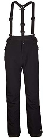 Killtec Herren Nilam Skihose / Softshellhose mit abnehmbaren Trägern, Kantenschutz und Schneefang