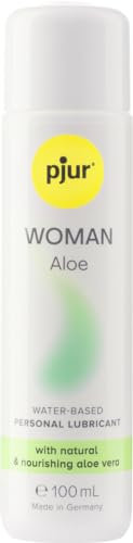 pjur WOMAN Aloe - Gel lubrifiant à l'aloe vera à base d'eau - Pour la peau sensible des femmes (100ml)