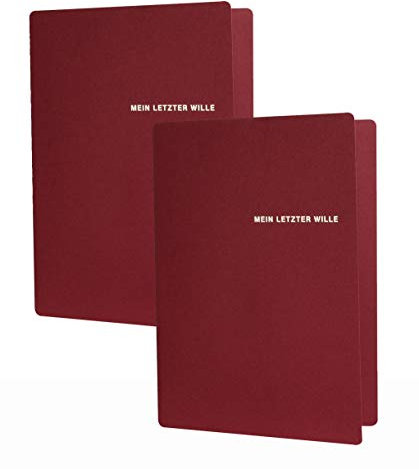 RNK - Verlag 2898 MappeTestament mit Testament, Vollmacht für den Todesfall (2x Testament)