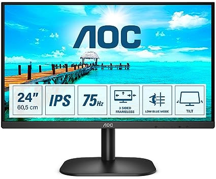 AOC B2 24B2XD LED display 60.5 cm (23.8) 1920 x 1080 pixels Full HD Black