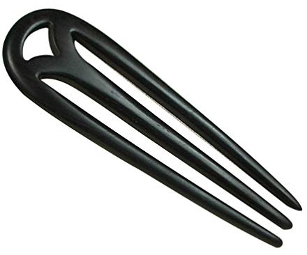 FRCOLOR Wooden Ebony Hair Fork Vintage Retro Antique Hair Stick Traditional Ancient Bun Pin Chinese Decorative Chopsticks Comb Clips Accessory
