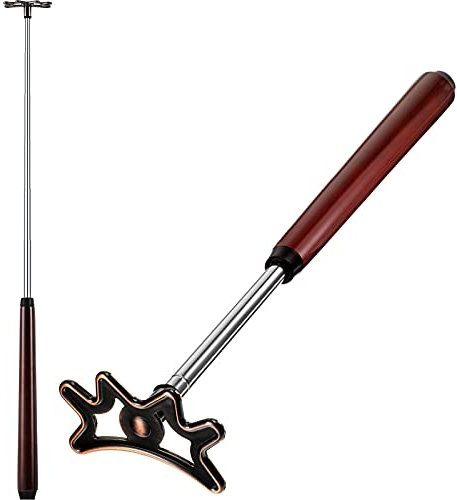 Sumind Retractable Pool Cue Bridge Stick Adjustable Removable Head, Brown