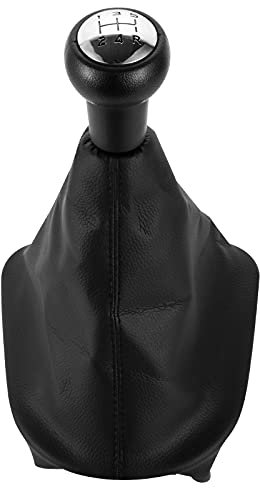 DOMENICA 5 Marce Pomello Leva Cambio con Cuffia Compatibile con Peugeot 207 307 308 607 608 Citroen C3 C4 C5