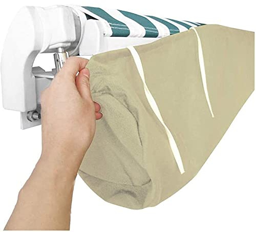 JQDZX Auvent de Jardin, Protection Sac de Rangement Contre Les UV -Anti-poussière- étanche Contre la Neige et la Pluie, pour Terrasse De Jardin Extérieur (4.5M)