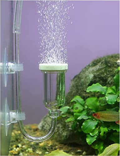 boxtech Aquarium Nano Air Stone, Fish Tank Ultra Silent Nano Bubble Stone for Oxygenation, used in Aquarium Fish Tank (Hose and Air Pump not included)
