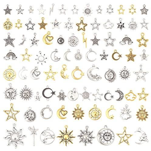 SUPERFINDINGS Engelsflügel-Charm-Anhänger Im Tibetischen Stil, Legierungs-Feder-Anhänger Verschiedene Flügel-Charm-Perlen Für DIY-Armband-Halsketten-Schmuckherstellung