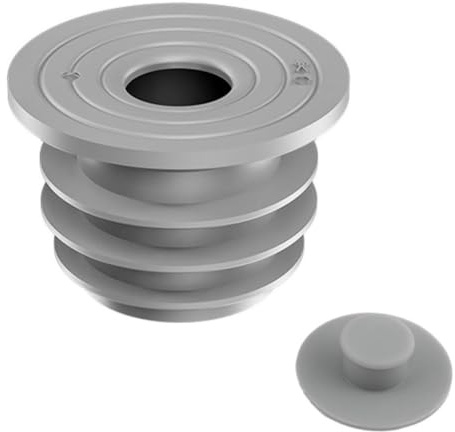 Joint de Tuyau de Machine à Laver, Bouchon Anti-Odeur pour Cuisine et Salle de Bain, Joint d'Étanchéité pour Tuyau de Vidange d'Eau, pour Tuyaux de 45-50MM Canalisations d'Évier Gris (M)
