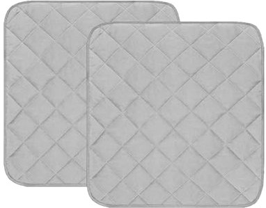 iFCOW Inkontinenz-Stuhlunterlagen, 2 Stück, wasserdichte Stuhlunterlage für Inkontinenz, 22 x 29 cm, waschbar, saugfähig, Sitzschutz, Urinier-Pads für Sofa, Stuhl, Rollstuhl