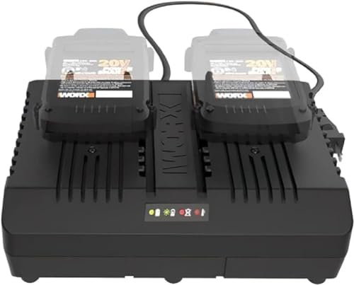 WORX WG584E Akku Laubbläser 40V – leistungsstarker bürstenloser Motor – Turbine Technologie - 145km/h Luftgeschwindigkeit - 12m³/min Luftmenge – leicht & kompakt – inkl. 2x4Ah Akkus & Schnellladegerät