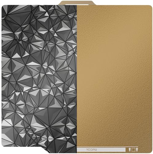 YOOPAI Bambulab Druckplatte Doppelseitig Texturiert PEI + Glattes PEO 257x257mm, Magnetisch Spring Steel Druckbett für Bambu Lab A1/P1P/P1S/X1 3D Drucker