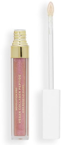 Revolution Pro Vegan Collagen Peptide High Shine Lip Gloss, Nourish, Plump & Hydrate Lips With Hyaluronic Acid & Vitamin E, Bijoux