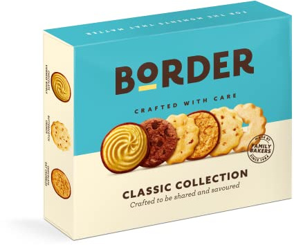 Border Biscuits - Classic Collection - Crafted with Care - Includes Viennese Whirls, Butterscotch Crunch, Shortbread Rings & Much More - Perfect Biscuit - Classic Gift Box - 400g