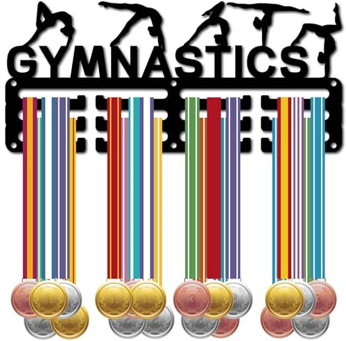 CREATCABIN Medaillenhalter,Medaillenaufhänger,Präsentationsständer,Sport-Metallaufhängung,Auszeichnungen,Eisen,Kleine Halterung,Auszeichnungen Für Laufen,Gymnastik,Schwimmen,Schwarz,29x13cm