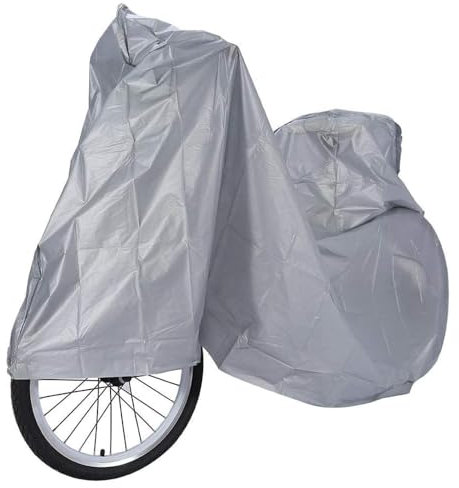 Paluplus Telo Copribici da esterno colore Grigio, Misura 100x200 cm, Copertura Protettiva per Bicicletta, Tessuto Impermeabile, Protezione da Polvere, Pioggia, Neve, Ghiaccio, Raggi UV -6922
