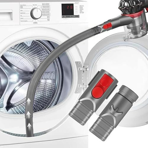 Dryer Vent Cleaner Kit Compatible with V6 V7 V8 V10 V11 V12 V15 etc Cordless Vacuum Cleaner, Flexible Dryer Vacuum Hose Attachment Removes Deep Lint Adapter for Corners & Gaps Cleaning