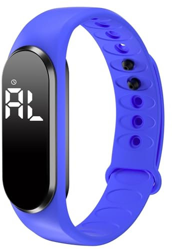 Orologio digitale per bambini, per bambini, ragazzi, ragazze, contapassi, per bambini, orologio digitale, per fitness, tracker del sonno, orologio fitness senza app e cellulare, sveglia, impermeabile,
