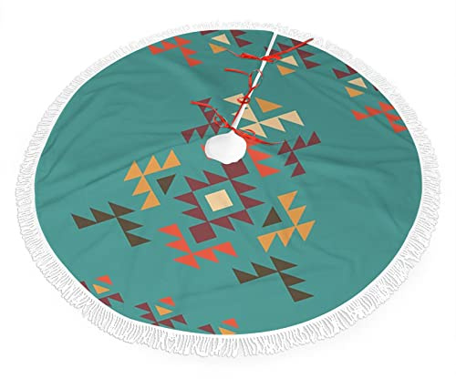 Kiss Print by wewe, falda de árbol de Navidad con cordones de borlas, impresión de lápiz labial de colores, para decoraciones y adornos de árbol de Navidad, rosa y blanco, 36 pulgadas (91 cm)