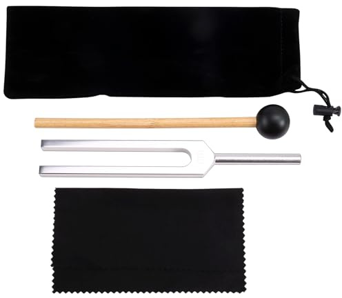 Qerwsdty 432 Hz Stimmgabel für Heilende Klangheiltherapie und Yoga, 423 Hz Stimmgabel Aus Aluminiumlegierung, Silber