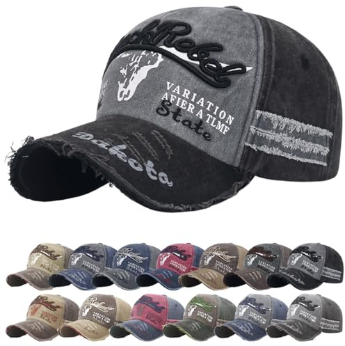 Gorra de béisbol para Hombre Unisex Algodón Ajustable de Casual Deportes de Sombrero Bordado Hombre Beisbol Gorra Mujer Ajustable Gorra Impermeable Visera Transpirable
