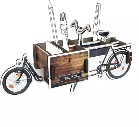 Werkhaus WE 2026 Boîte à crayons avec roue de chargement à 7 compartiments pour bureau