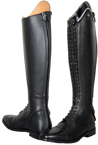 Imperial Riding Femme Reitstiefel Irholania Dressage Regular/Eng Botte d'équitation, Noir laqué Chrystal, 41 EU