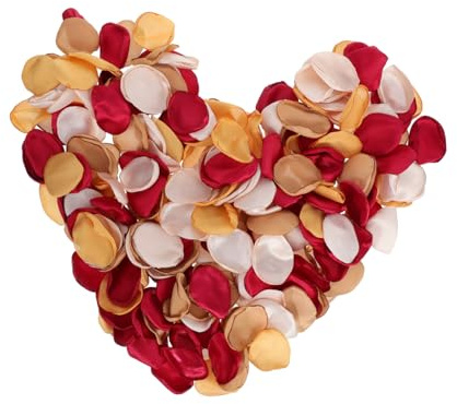 DIYEAH 300pezzi Petali Rosa Sintetici Arancioni Bruciati Artificiali Per Decorazione Centrotavola Matrimonio Festa Autunno Stoffa Sparsi Per Cestini