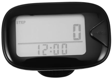 ABOOFAN Digital Pedometer Multifunktion Schrittzähler mit Kalorienzähler und Distanzmessung Einfach zu Bedienen ohne App Tragbar mit Clip Genau für Fitness Sport und Alltag Geeignet