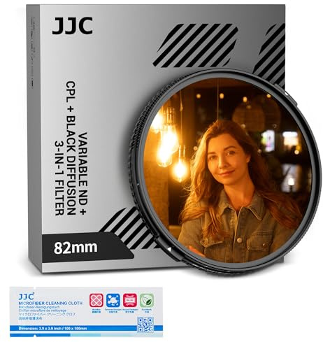 Filtre 82mm ND2-32 Variable et CPL et Black-Mist 1/4 3 en 1, Variable ND2-32 (1 à 5 diaphragmes),Verre Optique Haute définition Multicouche avec Bouchon d'objectif