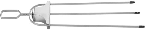 IWOWHERO Forchetta per Griglia in Acciaio Inox 304 a Tre Punte da 35 CM Spiedini in Metallo Resistenti alle Alte Temperature per Barbecue All’Aperto Bastoncini Riutilizzabili per Carne e