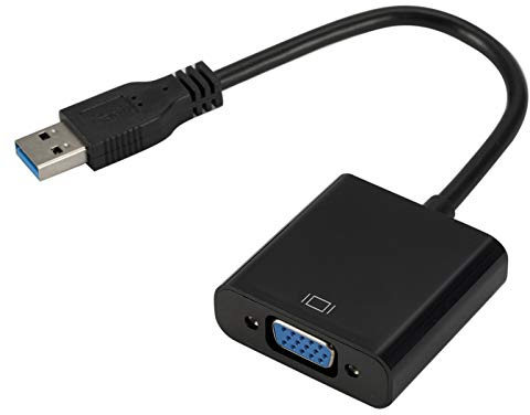 Dioche Adaptateur USB 3.0 vers VGA – Carte Vidéo Externe USB vers VGA avec Prise en Charge Haute Résolution pour la connectivité des Ordinateurs de Bureau, des Ordinateurs Portables et des
