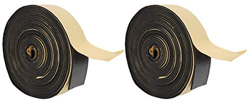 2PCS Air Conditioning Insulation Tape, Self - Adhesive Sealing Tape for HVAC Pipes, Rubber Foam Pipe Wrap with 30ft Total Length, for Cold Hot Pipe Fittings to Prevent Moisture and