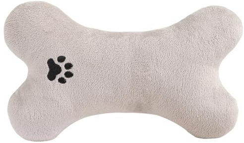 Kleines Hundekissen, -Knochenkissen, Nackenstütze für Welpen, waschbarer, kaubeständiger Stoff mit weicher Plüschfüllung für drinnen und draußen, Reisen, Schlafen, Spielen, Kuscheln, Komfort,