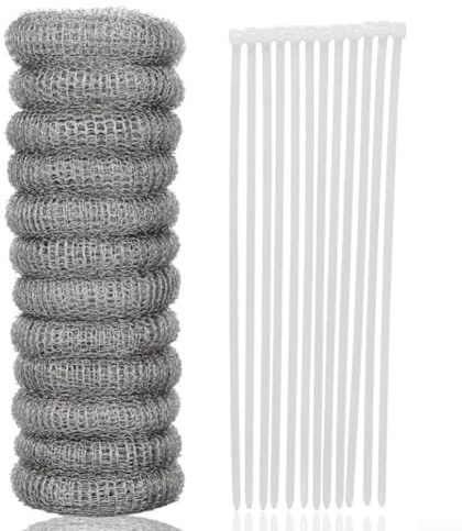 Filtro per lavatrice, in acciaio inox 304, trappola per pelucchi per tubo di scarico, protezione per tubi di ricambio per elettrodomestici (set da 12 pezzi)