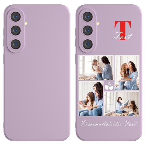 LQGBFCLK Personalisierte Handyhülle mit Foto Text für Samsung Galaxy S26 5G,Selbst Gestalten Hülle mit Eigenem Bild,Individuelle TPU Hülle Persönliches Geschenk für Freunde oder Familie