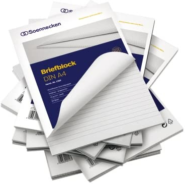 SOE Briefblock A4 hf blanko 1380 50Bl 70g