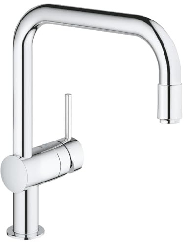 GROHE 32067000 Minta Kitchen Tap (360 Degrees Swivel Range, Pull-Down