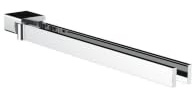 emco LOFT Handtuchhalter zweiarmig zur Wandmontage, schwenkbarer Badetuchhalter aus Aluminium, hochwertige Handtuchstange für zwei Handtücher, chromfarben, Chrom