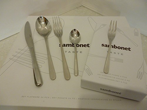 1 SET 24 POSATE TASTE + 6 FORCHETTE TASTE DOLCE SAMBONET
