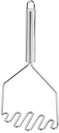 Kelomat, 2409-147, Kartoffelstampfer, KOCHEN/ANRICHTEN, Edelstahl, Länge 36 cm, Breite 8.4 cm, Höhe 8.2 cm, silber, Kartoffelpresse