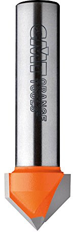 CMT 915.317.11 Fresa per Intagli a V (90°) in Hw, Grigio/Arancio